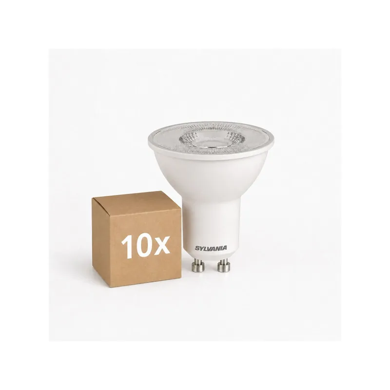 Begrenztes Angebot Mehrfachpackung 10x Sylvania RefLED ES50 LED-Spot GU10 PAR16 320lm 110D - 840 Kaltweiß | Ersatz Für 35W