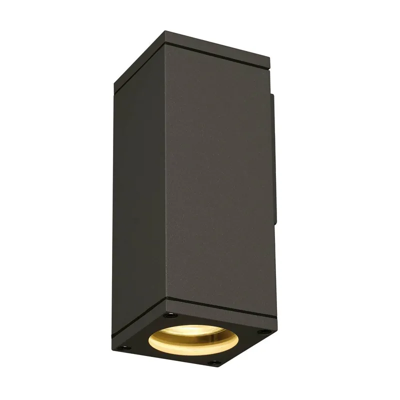 Neue Ware SLV No. 229525 THEO WALL OUT Wandleuchte eckig anthrazit GU10 max. 35W