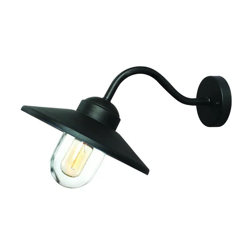 Elstead Lighting Klampenborg Wandleuchte 1-Light Schwarz IP44 E27 Beliebt