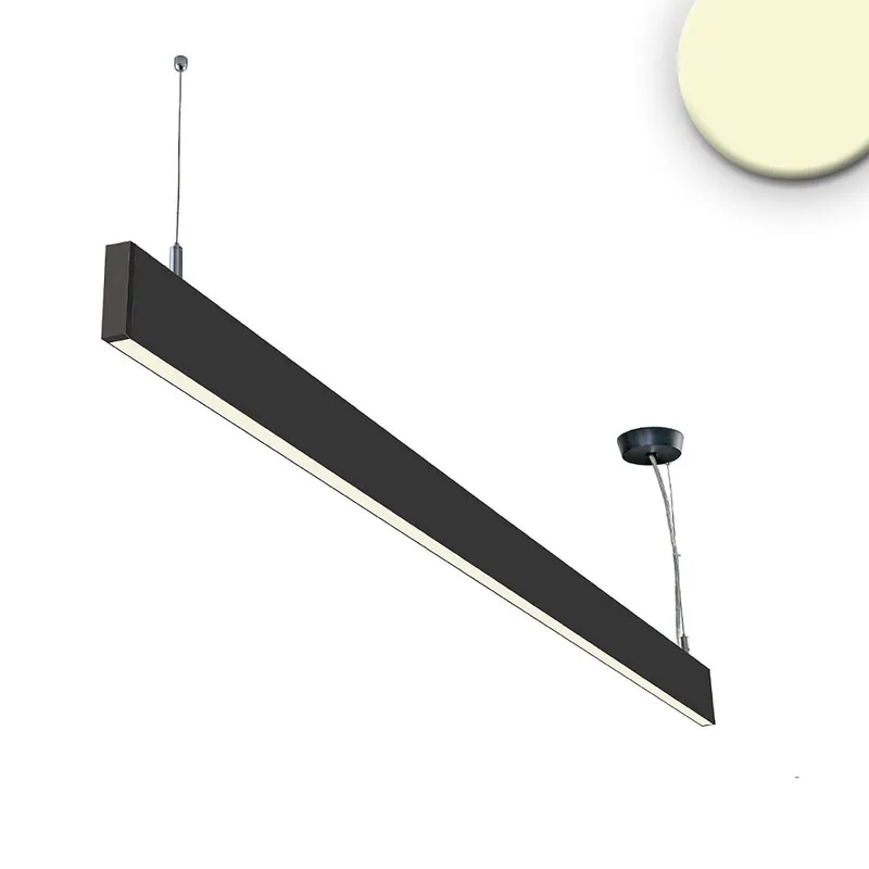Neuheit ISOLED 114000 LED Hängeleuchte Linear Up&Down 1200mm 3000K schwarz