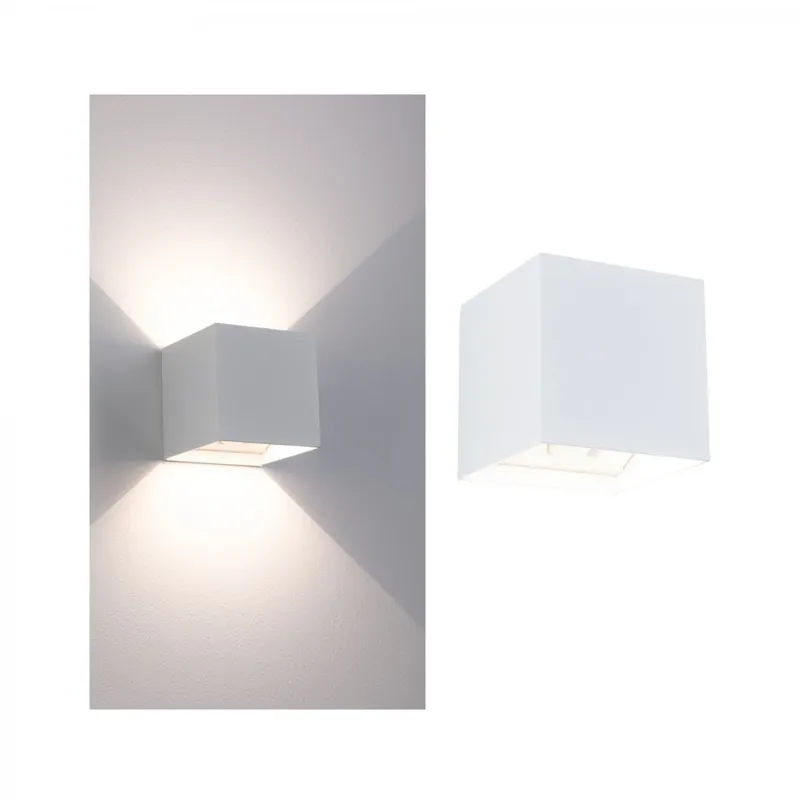 Paulmann 71283 LED Akku Wandleuchte Nyara eckig IP44 3000K weiß Bewegungsmelder Heißes Angebot