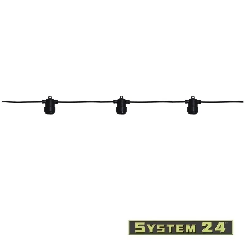 Garantierte Lieferung System 24 Lichterkette Extra 4m 8 Fassungen E27