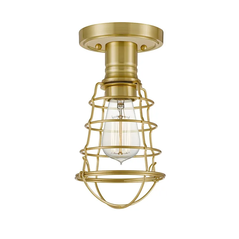 Elstead Lighting Mixon Deckenleuchte Semi-Flush 1-Light Messing gebürstet E27 Bestseller