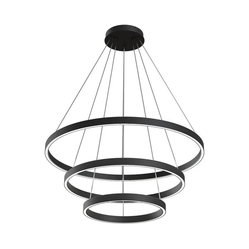Bestseller Maytoni Pendelleuchte Rim schwarz 3 Ringe