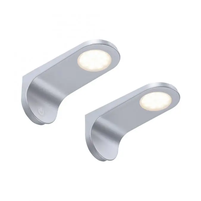Bestseller LED Unterbauleuchten, 2er Set, silber, modernes Design, inkl. Dimmfunktion